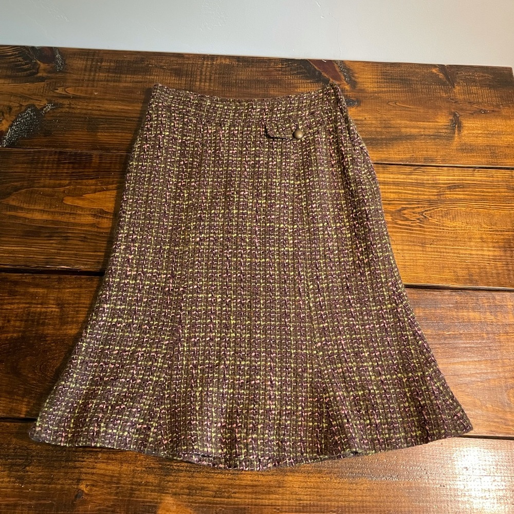 H&M Tweed Front Pocket Skirt Sz 4